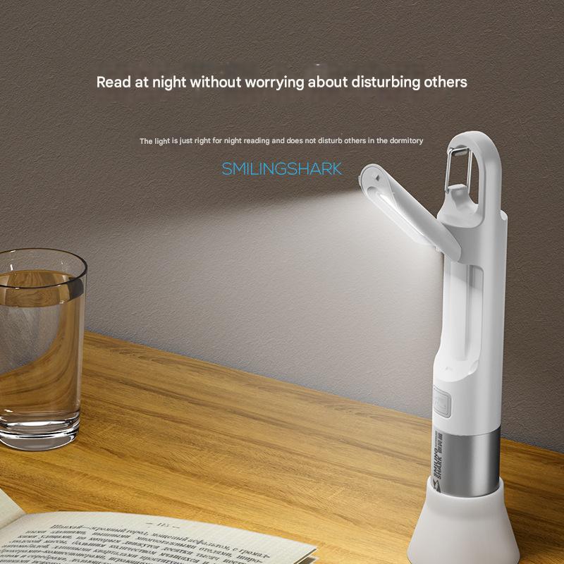 Multifunctional foldable small table lamp mini floodlight reading lamp zoom flashlight soft light flashlight home