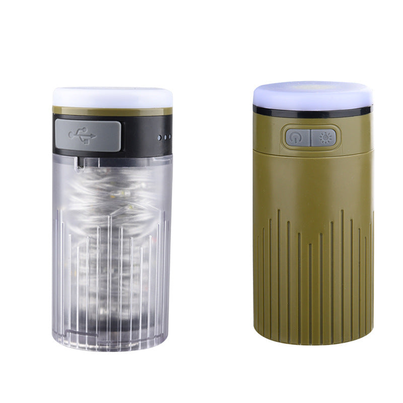 Multifunctional outdoor camping light colorful lighting camping light tent light portable retractable light romantic string atmosphere light