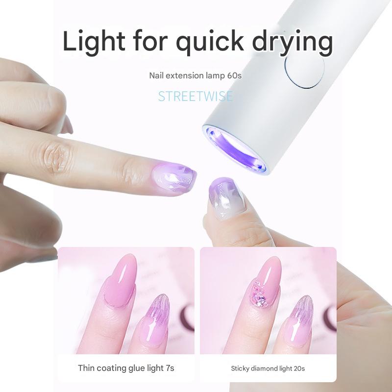 Manicure lamp small portable lamp mini phototherapy lamp storage light quick drying nail lamp