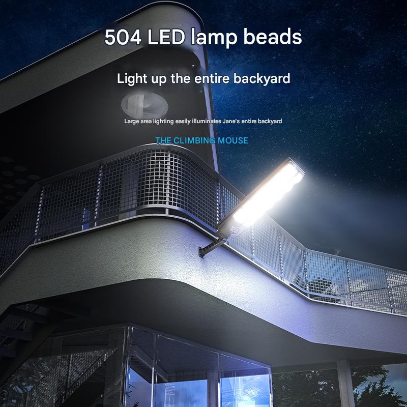 Induction outdoor waterproof lightning protection solar street light remote control floodlight garden light