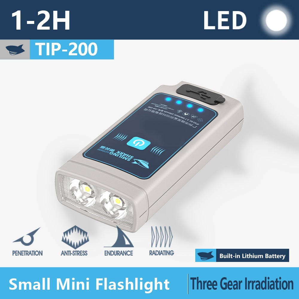 Outdoor portable flashlight with cigarette lighter function