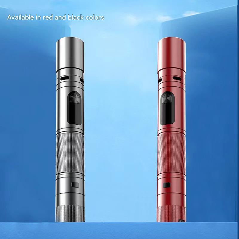 High voltage arc self-defense flashlight strong light strobe SOS signal telescopic zoom rechargeable flashlight