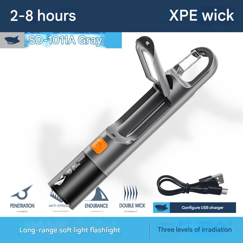 Multifunctional foldable small table lamp mini floodlight reading lamp zoom flashlight soft light flashlight home