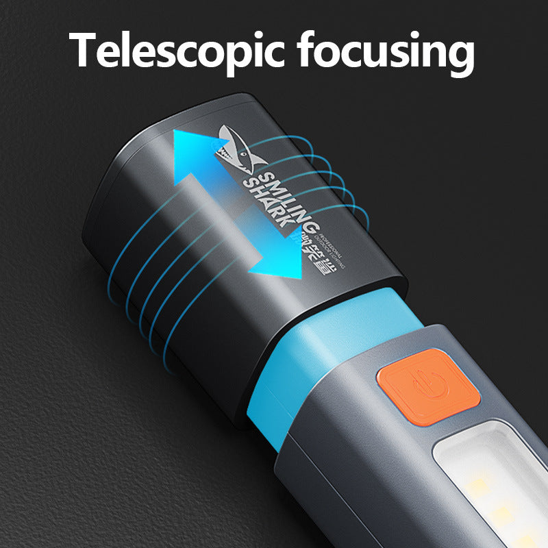 LED strong light flashlight super bright long range charging