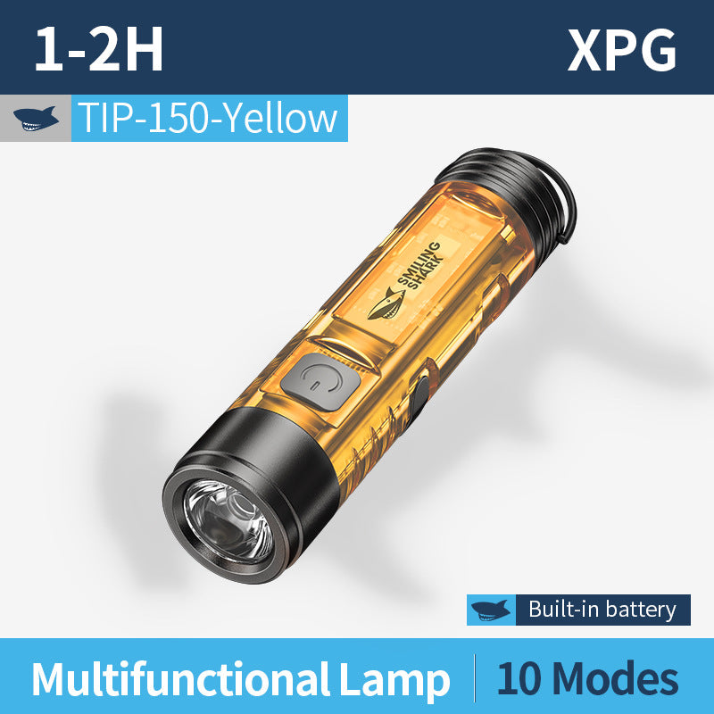 Lightweight mini flashlight charging keychain atmosphere