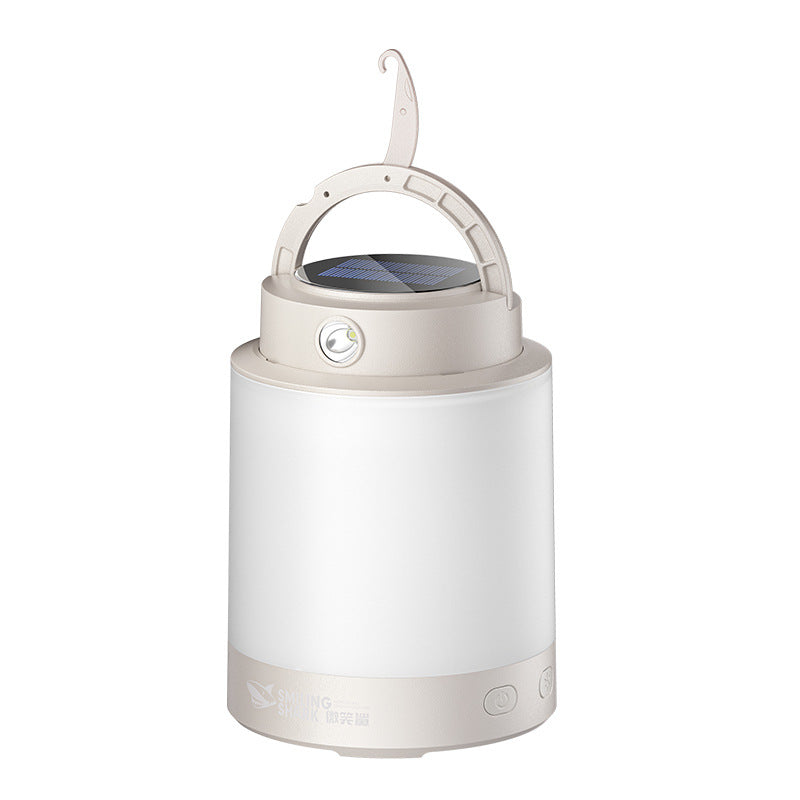 Multifunctional solar camping light, split double light design with output, colorful outdoor camping light