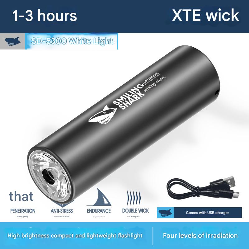 Portable mini high brightness colorful flashlight telescopic zoom camping flashlight three-speed adjustment ABS flashlight