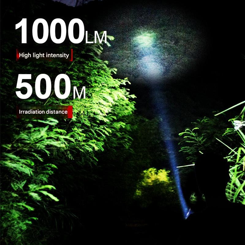 Flashlight strong light super bright long battery life long range military rechargeable home outdoor camping lighting emergency special lamp