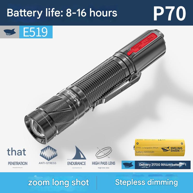 Small strong light flashlight rechargeable super bright portable long-lasting outdoor long-range special LED lighting