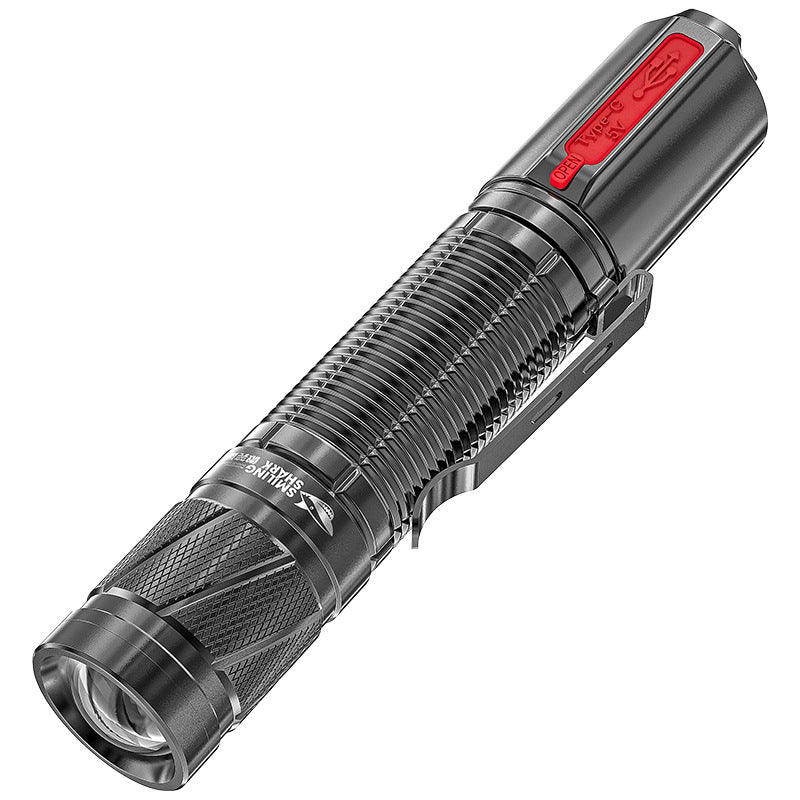 Small strong light flashlight rechargeable super bright portable long-lasting outdoor long-range special LED lighting