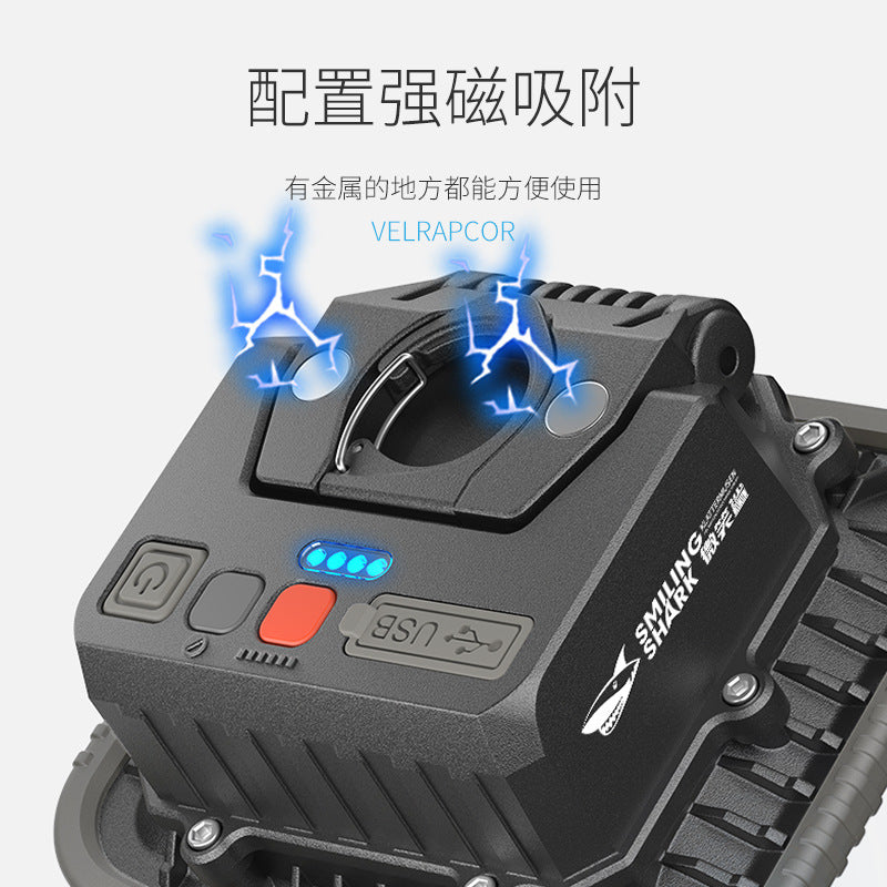 Strong magnetic outdoor floodlight COB camping tent light multi-position camp site factory lighting