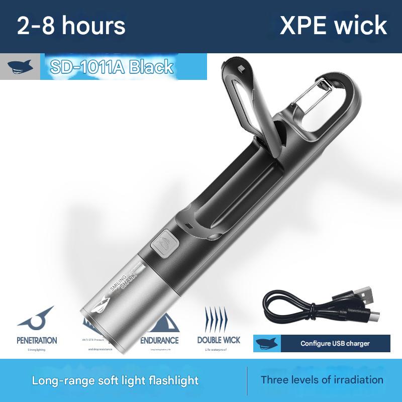 Multifunctional foldable small table lamp mini floodlight reading lamp zoom flashlight soft light flashlight home