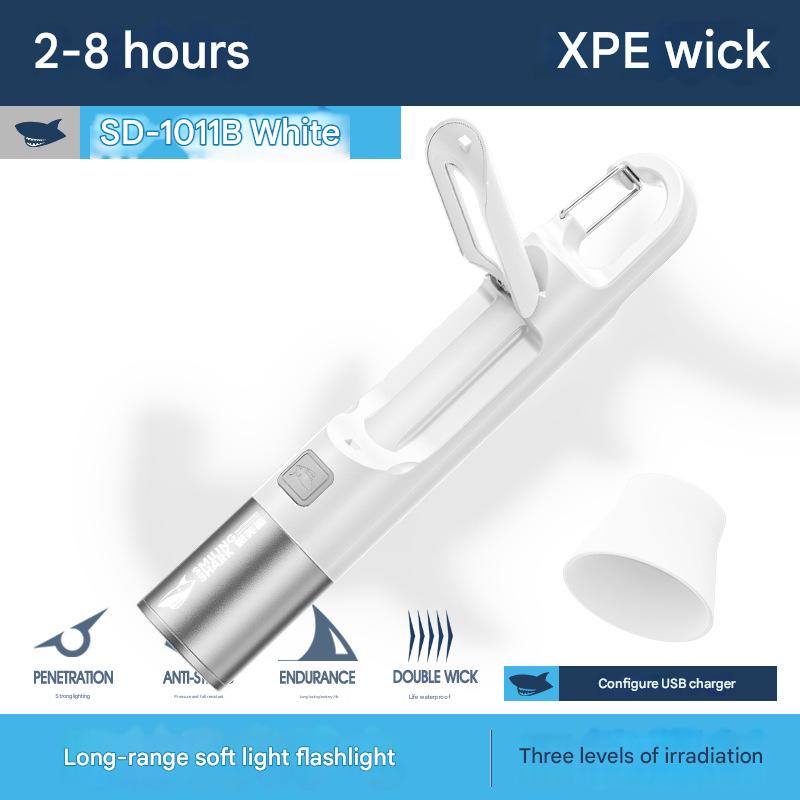 Multifunctional foldable small table lamp mini floodlight reading lamp zoom flashlight soft light flashlight home