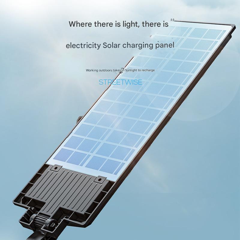Induction outdoor waterproof lightning protection solar street light remote control floodlight garden light