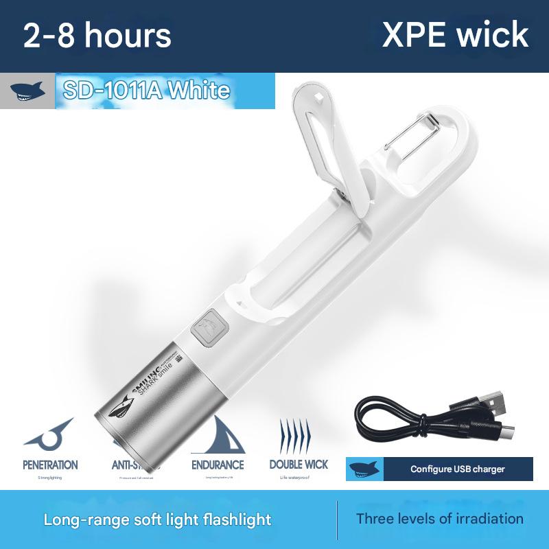 Multifunctional foldable small table lamp mini floodlight reading lamp zoom flashlight soft light flashlight home