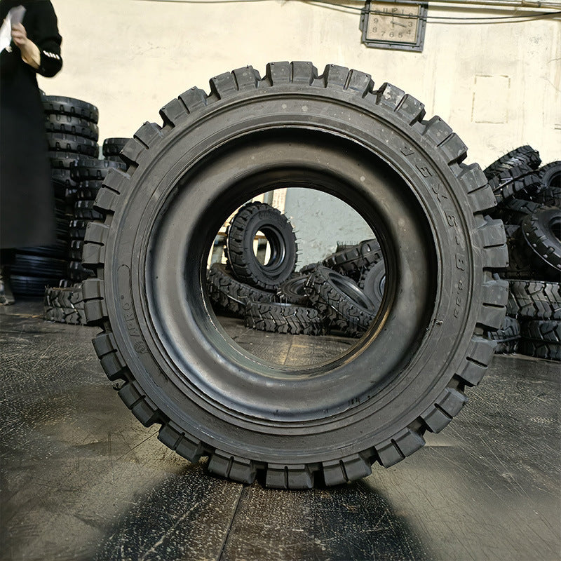 Аккумуляторный вилочный погрузчик, цельнолитая шина 1,8-2 тонны, 16x6-8, шина для вилочного погрузчика, заднее колесо аккумуляторного погрузчика, цельнолитая шина