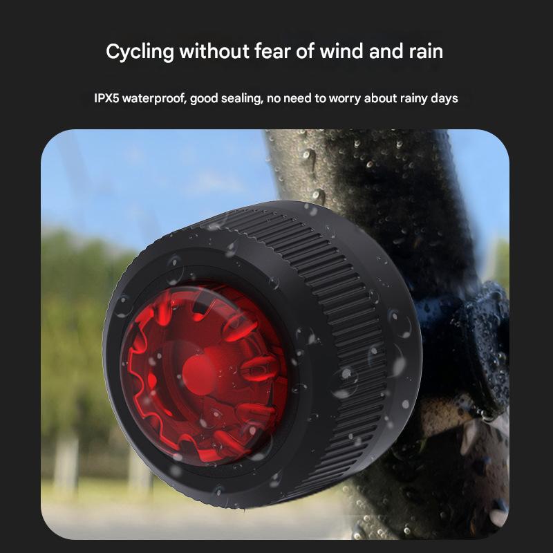 Waterproof frog helmet light safety warning light mountain bike bicycle night riding gem tail light