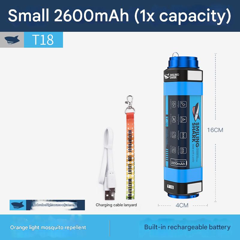 Camping tent mosquito repellent lamp led rechargeable emergency lighting outdoor multi-function camping lamp swimming camp flashlight