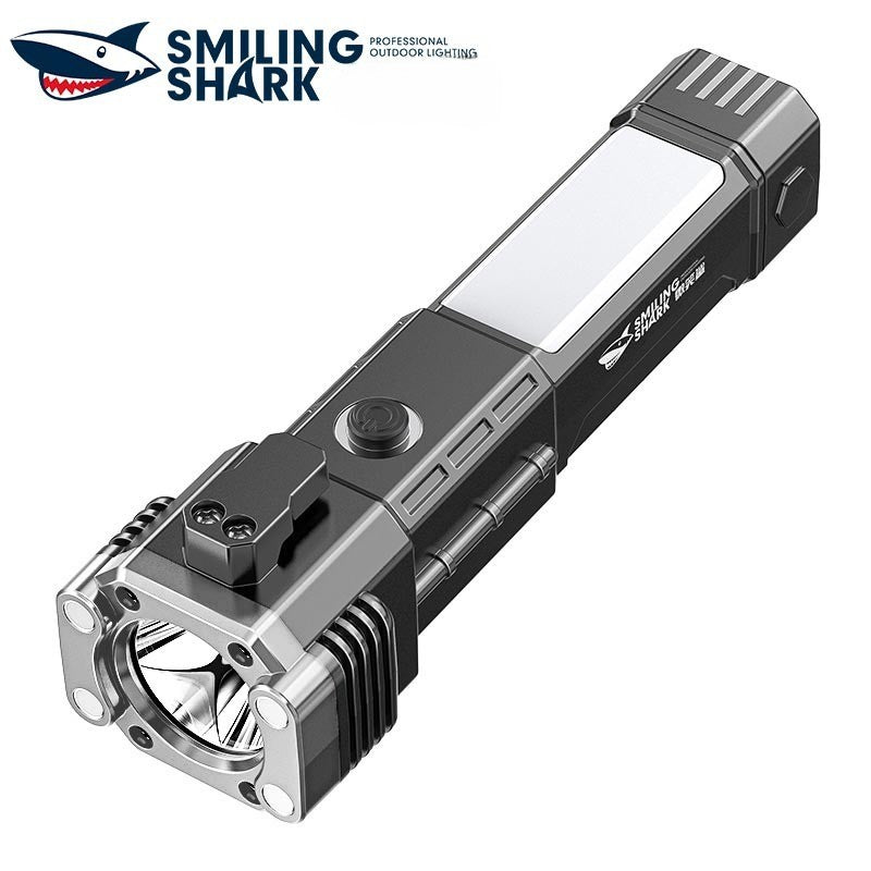 Multi-function flashlight safety hammer car window breaker
