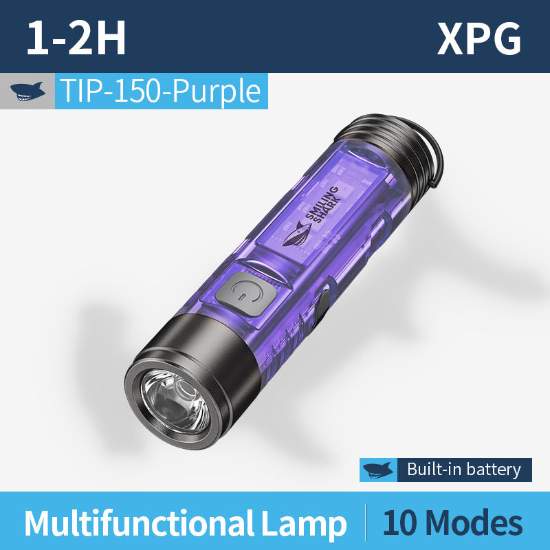 Lightweight mini flashlight charging keychain atmosphere