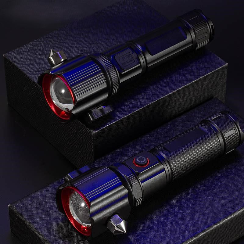 Laser flashlight multifunctional seat belt cutting emergency vehicle spare tool flashlight