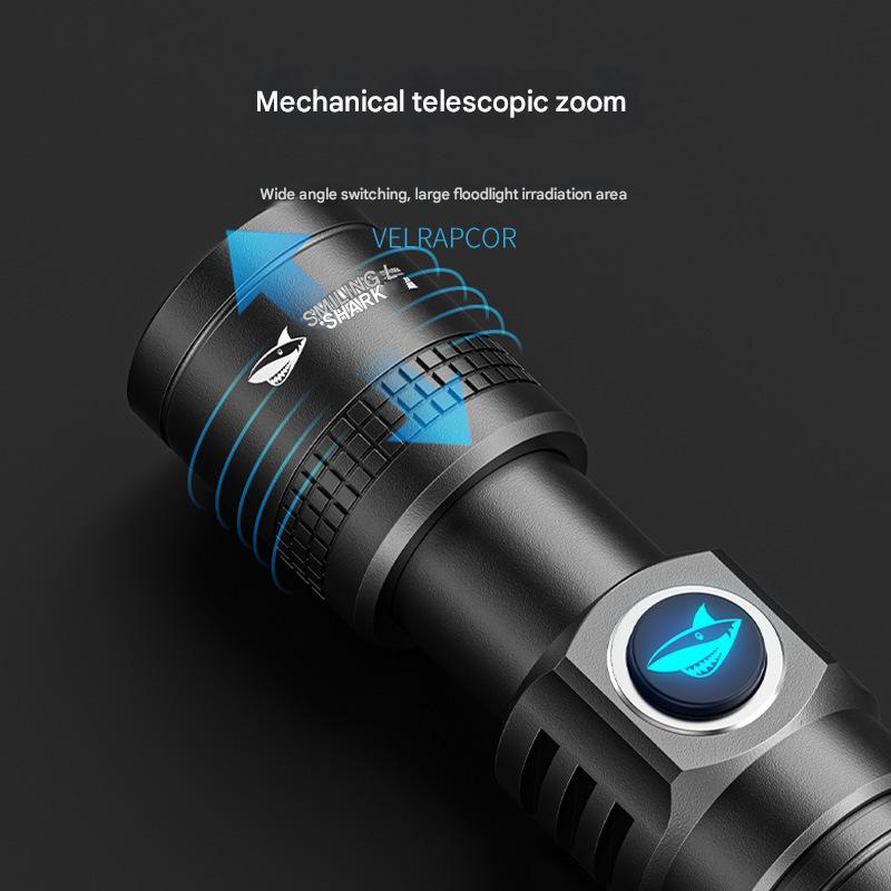 Mini Flashlight Strong Light Rechargeable Necklace Small Portable Multifunctional Outdoor Long-range Flashlight