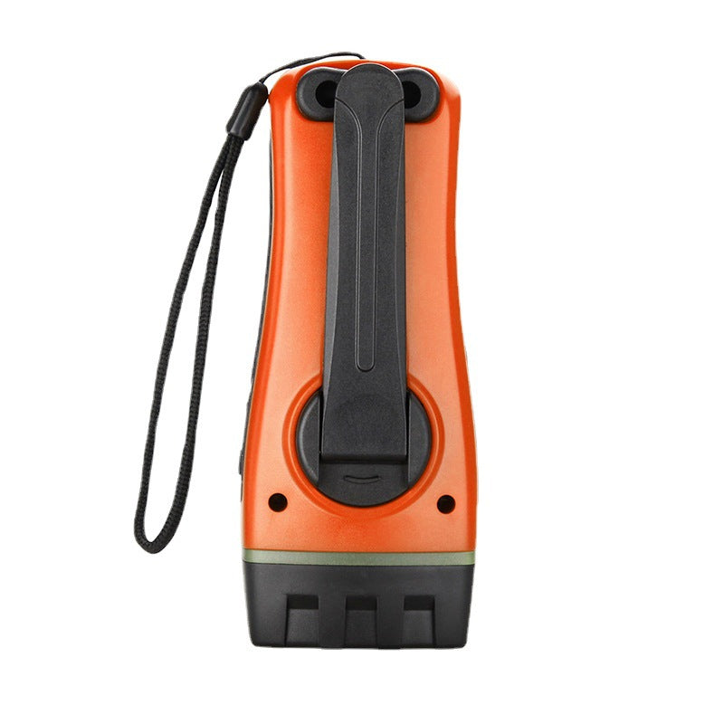 Hand crank generator flashlight 3led flashlight earthquake emergency rescue flashlight with radio FM
