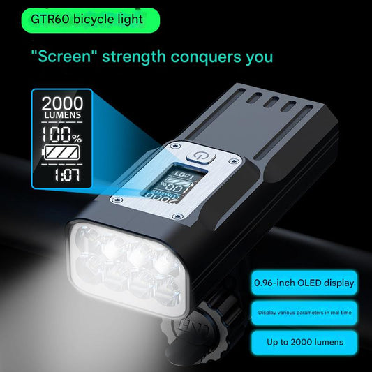 Mountain bike light bicycle headlight rechargeable strong light flashlight cycling equipment bicycle night riding accessories