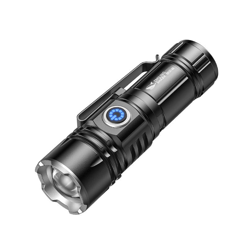 Strong light mini pen clip flashlight rechargeable portable micro magnetic outdoor camping small flashlight