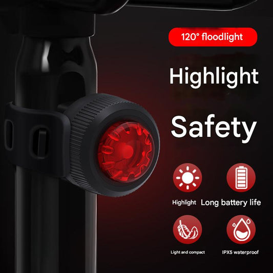 Waterproof frog helmet light safety warning light mountain bike bicycle night riding gem tail light