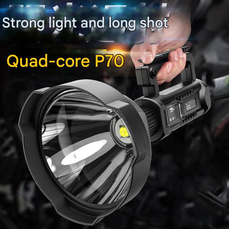 LED strong light portable lamp large capacity long endurance high brightness patrol hiking searchlight