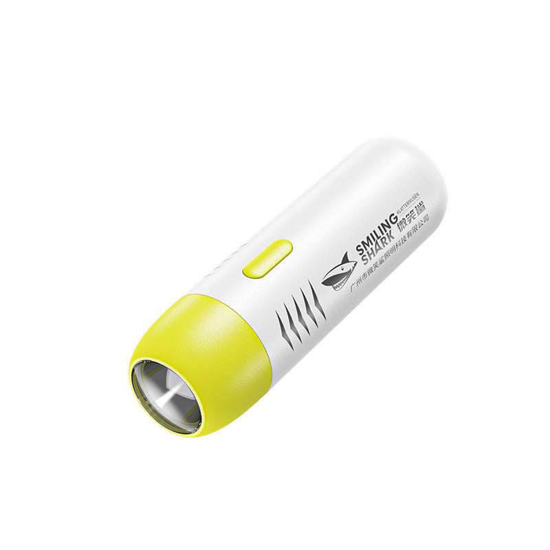 Colorful children's mini flashlight portable rechargeable small flashlight three-speed adjustment