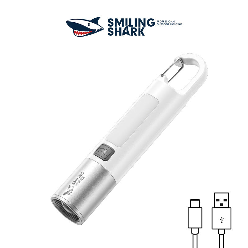 Outdoor multi-function rechargeable strong light flashlight