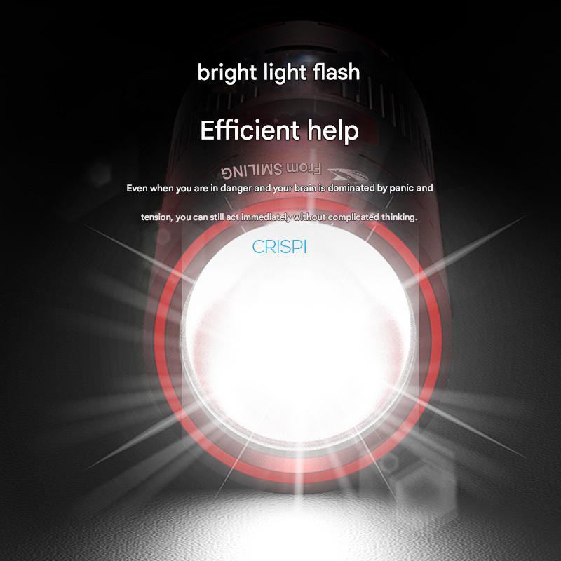 Outdoor anti-wolf arc flashlight telescopic zoom strong light flashlight mini portable flashlight