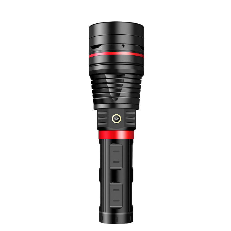 Flashlight outdoor search and rescue light strong light high power telescopic focus ignition flashlight