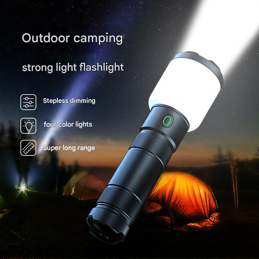 Flashlight strong light super bright long battery life long range military rechargeable home outdoor camping lighting emergency special lamp