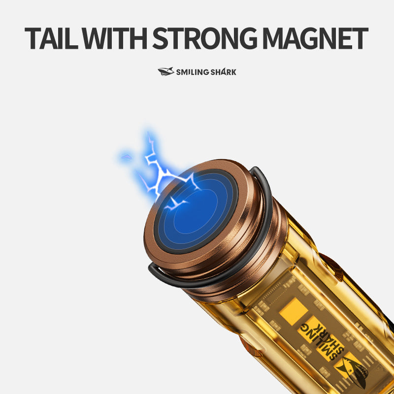 Lightweight mini flashlight charging keychain atmosphere