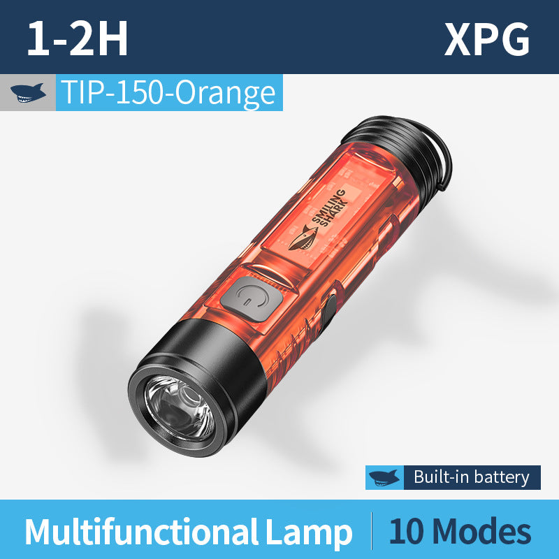 Lightweight mini flashlight charging keychain atmosphere