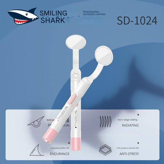 Dental inspection tooth flashlight oral mirror home anti-fog with light inspection tool dental mirror oral endoscope