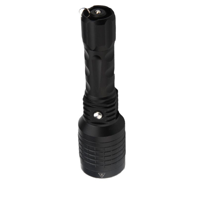 Three light sources, strong light flashlight, zoom, outdoor with green, white laser, infrared, three in one portable