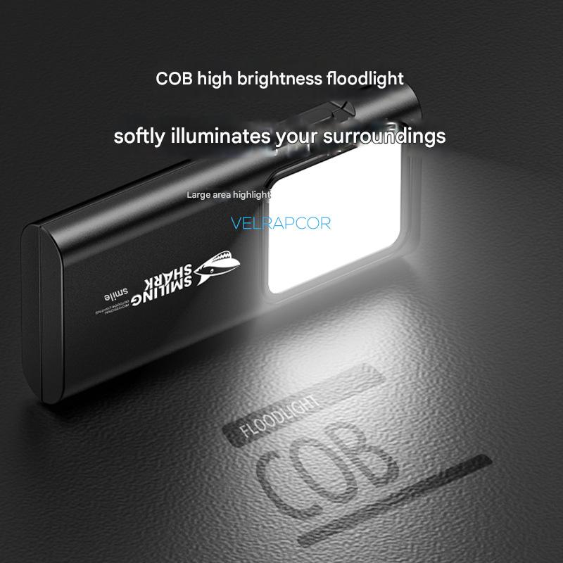 Multifunctional mini work light COB floodlight four-speed adjustment portable flashlight outdoor running portable light