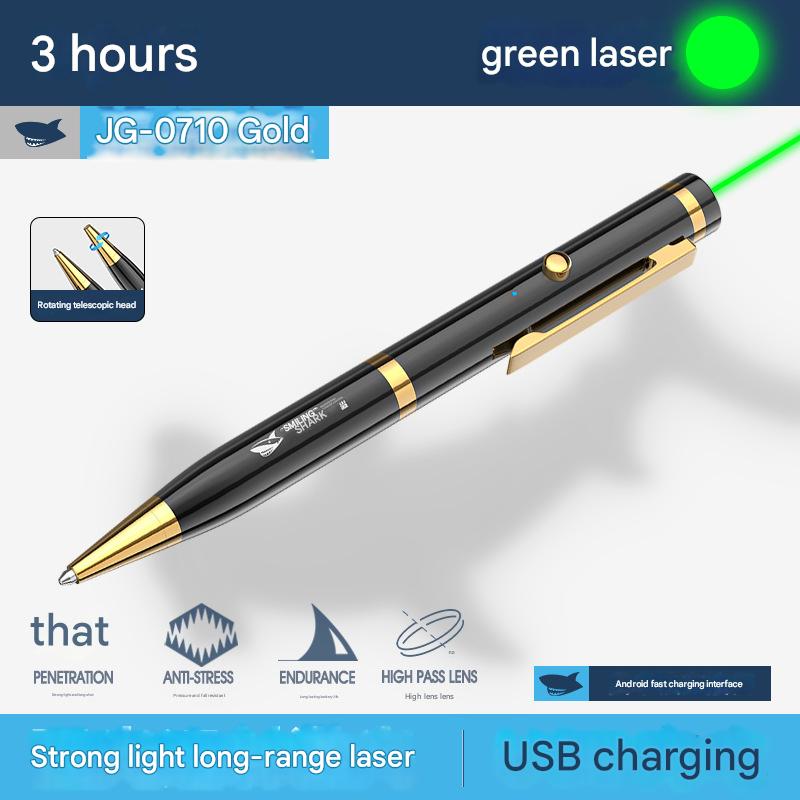 Outdoor single point laser flashlight mini portable green laser pen sand table teaching cat laser pen