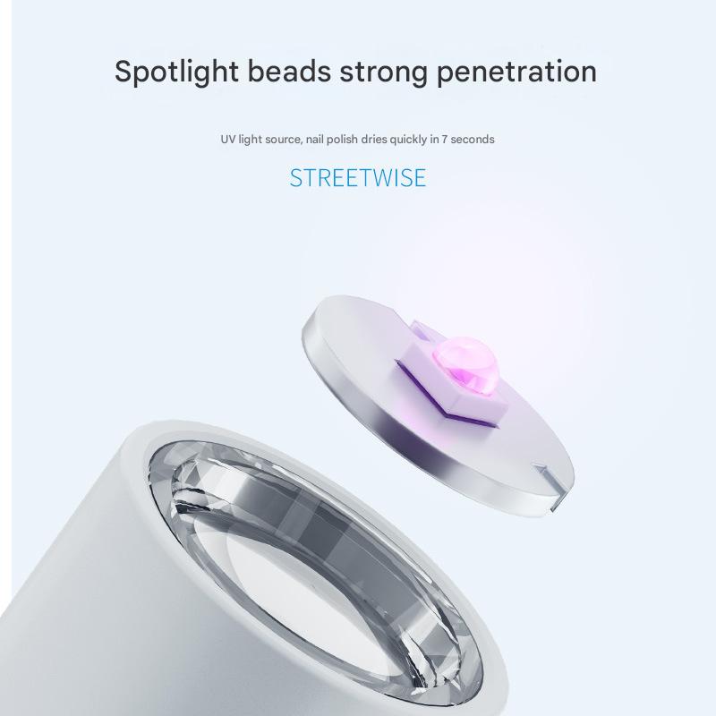 Manicure lamp small portable lamp mini phototherapy lamp storage light quick drying nail lamp